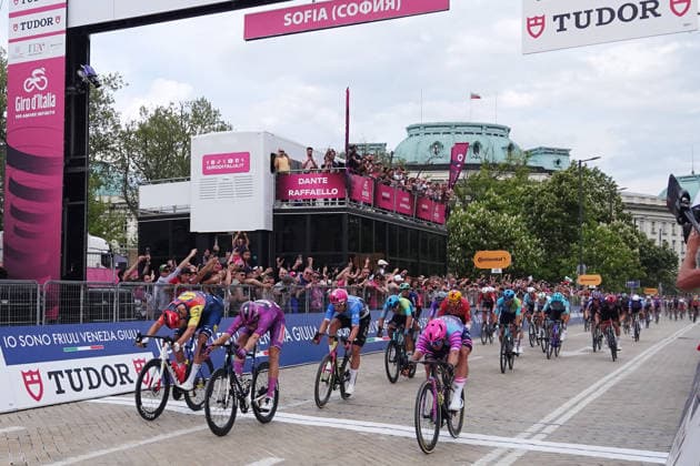 Paul Magnier (Soudal Quick-Step) winner stage during Stage 3 of the Giro d™Italia, from Plovdiv to Sofia, Bulgaria, Sunday, May 10, 2026.  Copyright: xGianxMattiaxD Alberto LaPressex