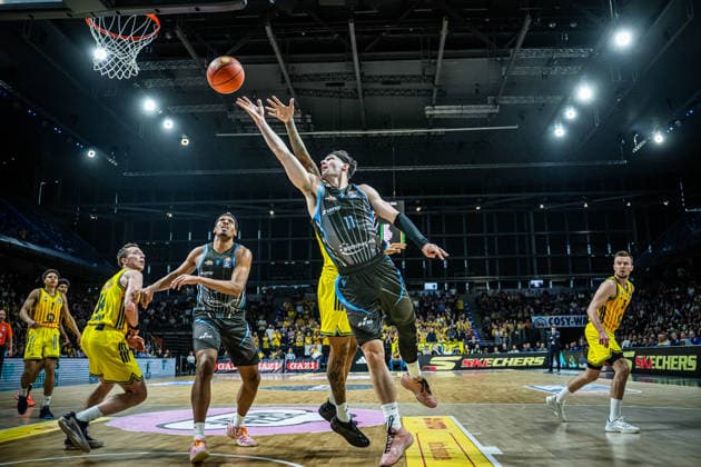 Basketball Berlin 10.05.2026 Saison 2025 2026 EasyCredit BBL 1. Bundesliga Männer, Herren Alba Berlin - Science City Jena Jack Pagenkopf (Jena, No.11)