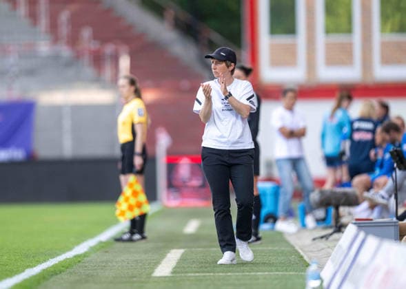Fußball, Frauen, Saison 2025 2026, Google Pixel Frauen-Bundesliga (25. Spieltag), 1. FC Union Berlin - TSG 1899 Hoffenheim, Trainerin Ailien Poese (1. FC Union), 10.05. 2026, Copyright: xMatthiasxKochx