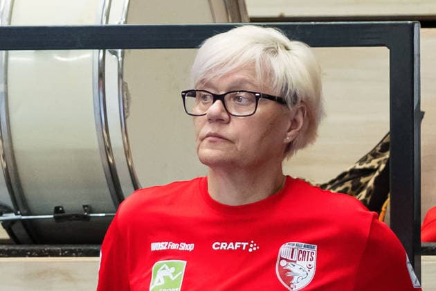 Trainerin Ines Seidler (Halle), SV Union Halle-Neustadt vs. Buxtehuder SV, Handball Bundesliga Frauen, Play-Offs 5-11 Spieltag 4, Saison 2025 26, 10.05.2026 Halle SWH Arena Sachsen-Anhalt Deutschland