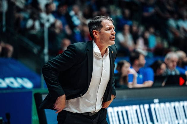 Ty Harrelson (Cheftrainer, Headcoach, ratiopharm Ulm) GER, Skyliners Frankfurt vs. ratiopharm Ulm, easyCredit BBL, Bundesliga, 34 Spieltag, Saison 2025 2026. 10.05.2026 Eibner-Pressefoto Attila Ziga GER, Skyliners Frankfurt vs. ratiopharm Ulm, easyCredit BBL, Bundesliga, 34 Spieltag, Saison 2025 2026. 10.05.2026 Frankfurt am Main Copyright: xEibner-Pressefotox EP_AZA