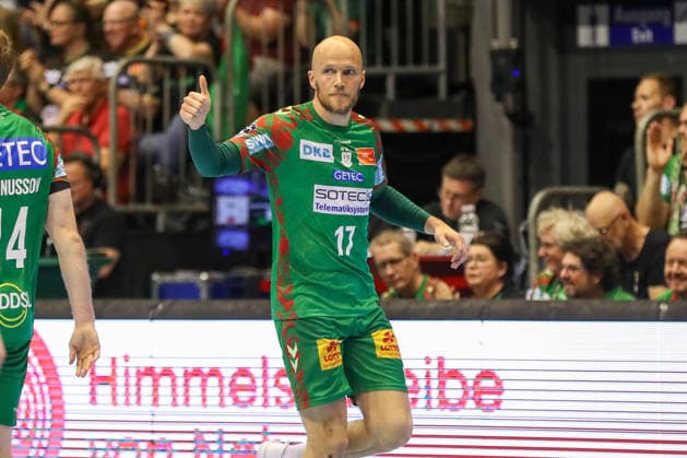 10.05.2026, xgox, Handball - Daikin HBL SC Magdeburg - Handball Verein Hamburg emspor, v.l. Tim Hornke (Magdeburg, 17) Jubel, Torjubel, jubelt ueber das Tor, celebrate the goal, celebration Magdeburg