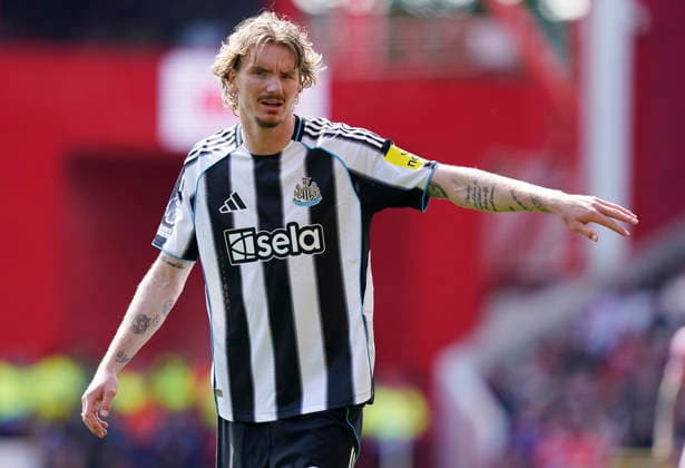 Nottingham, England, 10th May 2026. Nick Woltemade of Newcastle United during the Nottingham Forest vs Newcastle United Premier League match at the City Ground, Nottingham. Picture credit should read: Andrew Yates Sportimage EDITORIAL USE ONLY. No use with unauthorised audio, video, data, fixture lists, club league logos or live services. Online in-match use limited to 120 images, no video emulation. No use in betting, games or single club league player publications. SPI_052_AY_NOTTS_FOREST_NEWC SPI-4792-0052