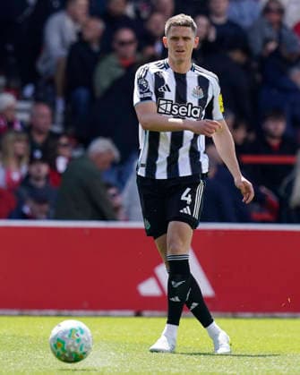 Nottingham, England, 10th May 2026. Sven Botman of Newcastle United during the Nottingham Forest vs Newcastle United Premier League match at the City Ground, Nottingham. Picture credit should read: Andrew Yates Sportimage EDITORIAL USE ONLY. No use with unauthorised audio, video, data, fixture lists, club league logos or live services. Online in-match use limited to 120 images, no video emulation. No use in betting, games or single club league player publications. SPI_079_AY_NOTTS_FOREST_NEWC SPI-4792-0079