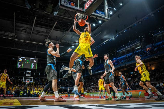 Basketball Berlin 10.05.2026 Saison 2025 2026 EasyCredit BBL 1. Bundesliga Männer, Herren Alba Berlin - Science City Jena Norris Agbakoko (Alba Berlin, No.17)