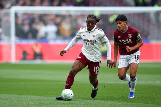 Premier League: West Ham United v Arsenal LONDON, UK - 10th May 2026: Eberechi Eze of Arsenal in action during the Premier League match between West Ham United FC and Arsenal FC at London Stadium London London Stadium England United Kingdom Copyright: xCraigxMercerx xPeakxActionxPhotosx