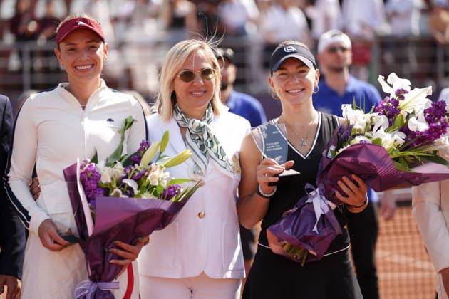 Istanbul Open 2026 ISTANBUL, TURKIYE - MAY 10: Maria Timofeeve (R) wins the Istanbul Open Women s Singles WTA, Tennis Damen 125 Final match against Donna Vekic (L) in Istanbul, Turkiye on May 10, 2026. Arife Karakum Anadolu Istanbul Turkey. Editorial use only. Please get in touch for any other usage.  Copyright: x2026xAnadoluxArifexKarakumx