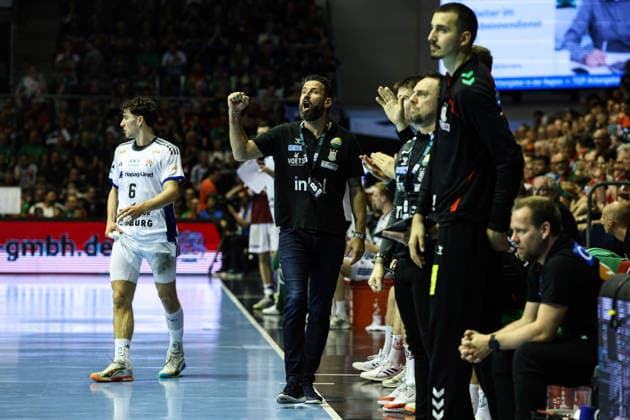 Trainer Bennet Wiegert (SC Magdeburg) - Handball Bundesliga Saison 2025-2026 SC Magdeburg vs. HSV Hamburg in der GETEC Arena in Magdeburg - Handball,Deutschland,10.05.2026