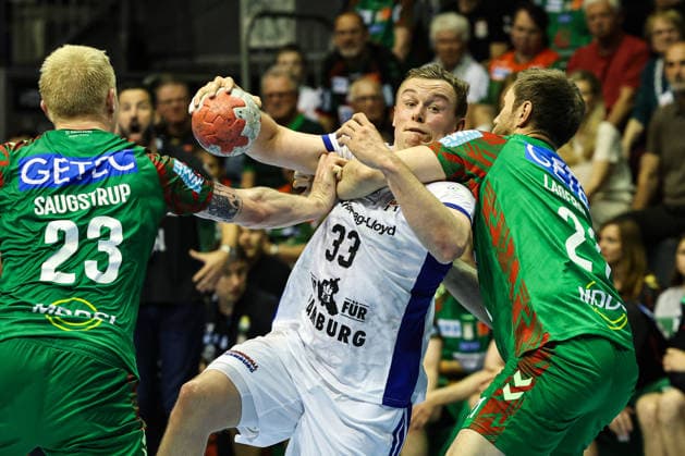 Moritz Sauter (HSV Hamburg,33) - Handball Bundesliga Saison 2025-2026 SC Magdeburg vs. HSV Hamburg in der GETEC Arena in Magdeburg - Aktion,Handball,Deutschland,10.05.2026