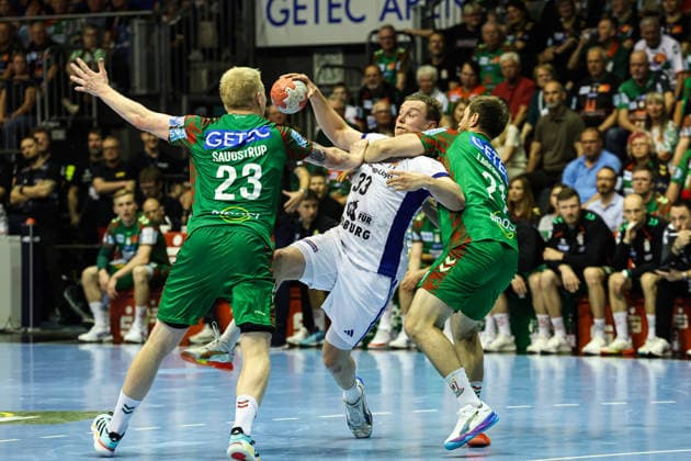 Moritz Sauter (HSV Hamburg,33) - Handball Bundesliga Saison 2025-2026 SC Magdeburg vs. HSV Hamburg in der GETEC Arena in Magdeburg - Aktion,Handball,Deutschland,10.05.2026