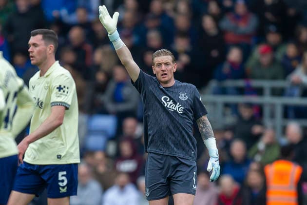 Crystal Palace v Everton - Premier League Jordan Pickford of Everton reacts during the Premier League match between Crystal Palace and Everton at Selhurst Park, London, on May 10, 2026. London Greater London United Kingdom  Copyright: xMIxNewsx originalFilename:fletcher-crystalp260510_npFw9.jpg