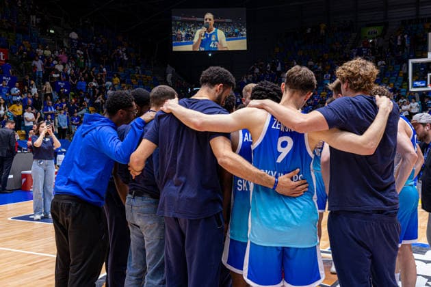 easyCredit Basketball Bundesliga BBL, Frankfurt am Main, Frankfurt Skyliners vs. Ratiopharm Ulm, Süwag Energie Arena Frankfurt am Main; 10.05.2026 easyCredit Basketball Bundesliga BBL, Frankfurt am Main, Germany - 10.05.2026: xxxx, Basketball Bundesliga, Spiel der Frankfurt Skyliners vs. Ratiopharm Ulm Süwag Energie Arena Frankfurt am Main Copyright: xBEAUTIFULxSPORTS Freudensteinx