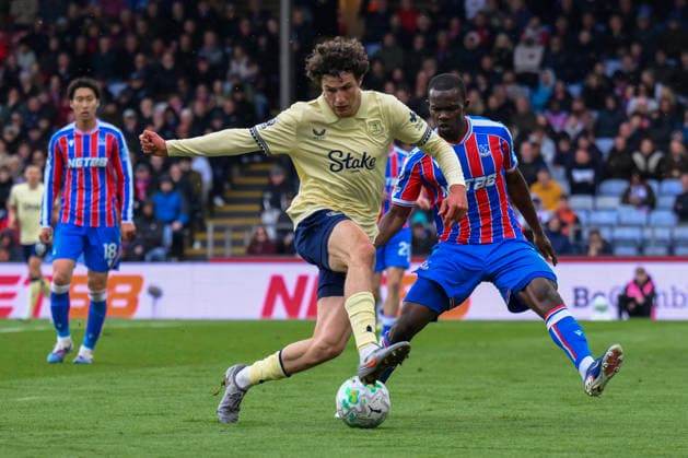 Crystal Palace v Everton Premier League Merlin Rohl of Everton in possession during the Premier League match at Selhurst Park, London 10 05 2026 UK Newspapers OUT Copyright: xMalcolmxFellx FIL-23415-0066