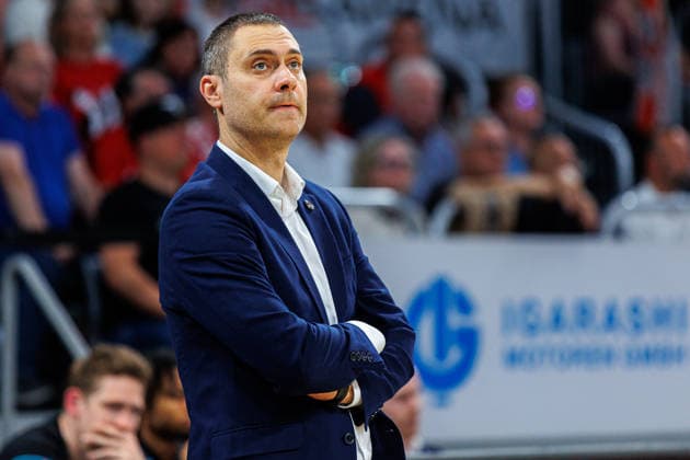 Marko Stankovic (Telekom Baskets Bonn, Trainer), Einzelbild, Einzelfoto, Portrait, Portraet, BMA365 Bamberg Baskets vs. Telekom Baskets Bonn, Basketball, easyCredit BBL, 34. Spieltag, 10.05.2026 BMA365 Bamberg Baskets vs. Telekom Baskets Bonn, Basketball, easyCredit BBL, 34. Spieltag, 10.05.2026 Bamberg Copyright: xEibner-Pressefoto G.xSantemizx EP_EER
