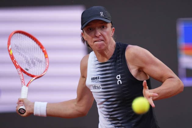 Iga Swiatek (POL) during the match between Elisabetta Cocciaretto (ITA) vs Iga Swiatek (POL) at the Italian Open in Rome, Sunday, May 10, 2026. (Alfredo Falcone LaPresse)  Copyright: xAlfredoxFalcone LaPressex