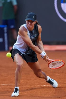 Iga Swiatek of Poland during the match against Elisabetta Cocciaretto of Italy at the Internazionali BNL d Italia 2026 tennis tournament at Foro Italico in Rome (Italy) on May, 10, 2026. AntoniettaxBaldassarre