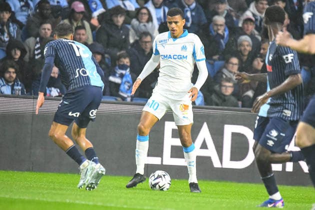 FOOTBALL : AC Le Havre vs Olympique de Marseille - Ligue 1 McDonald s - JournÃ e 33 - 10 05 2026 Mason Greenwood (OM) Le HavreFrance  Copyright: xBaptistexAutissierx
