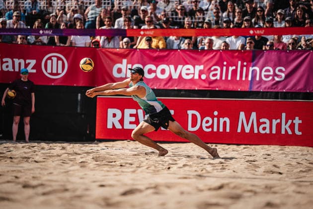 Beachvolleyball Männer Allianz German Beach Tour 2026 Tourstop Düsseldorf 10.05.2026 Paul Henning Düsseldorf Robert-Lehr-Ufer Nordrhein-Westfalen Deutschland