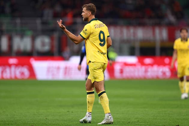 Ac Milan - Atalanta BC Niclas Fullkrug of Ac Milan gestures during the Serie A match beetween Ac Milan and Atalanta BC at Stadio Giuseppe Meazza on April 10, 2026 in Milano, Italy . Milano Stadio Giuseppe Meazza Italy Copyright: xMarcoxCanonierox