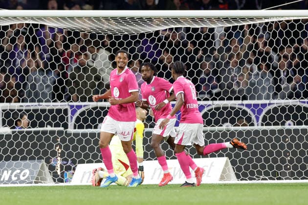 Toulouse FC v Olympique Lyonnais - Ligue 1 McDonald s 20 EMERSONN Correia da Silva (tfc) - 12 Warren KAMANZI (tfc) during the Ligue 1 McDonald s match between Toulouse and Lyon at Stadium de Toulouse on May 10, 2026 in Toulouse, France. Toulouse France  Copyright: xFEPx 776348387