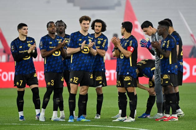 AS Monaco FC v Lille OSC - Ligue 1 McDonald s 2025 2026 07 Matias Fernandez PARDO (losc) - 03 Nathan NGOY (losc) - 12 Thomas MEUNIER (losc) - 32 Ayyoub BOUADDI (losc) during the Ligue 1 McDonald s match between Monaco and Lille at Stade Louis II on May 10, 2026 in Monaco, Monaco. Monaco Monaco  Copyright: xFEPx 776348385