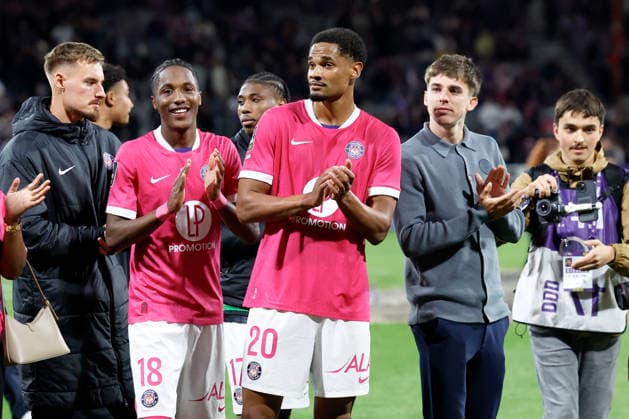 Toulouse FC v Olympique Lyonnais - Ligue 1 McDonald s 20 EMERSONN Correia da Silva (tfc) - 18 Pape Demba DIOP (tfc) during the Ligue 1 McDonald s match between Toulouse and Lyon at Stadium de Toulouse on May 10, 2026 in Toulouse, France. Toulouse France  Copyright: xFEPx 776348387