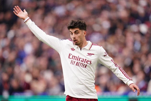 Premier League: West Ham United v Arsenal Kai Havertz of Arsenal during the Premier League match West Ham United vs Arsenal at London Stadium, London, United Kingdom on 10 May 2026 (Photo by Harvey Murphy News Images) Copyright: xHarveyxMurphy NewsxImagesx