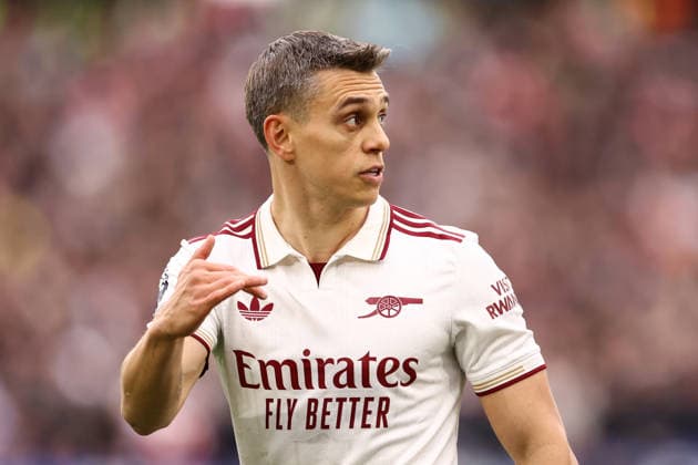 West Ham United v Arsenal 10 May 2026, London - Premier League Football - West Ham United v Arsenal - Leandro Trossard of Arsenal - Photo: Jacques Feeney Offside. London UK Copyright: xJacquesxFeeneyx xOffsidexOffside