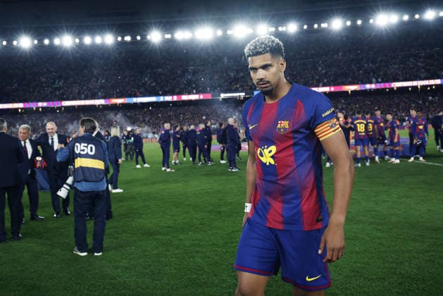 Ronald Araujo (Barcelona), MAY 10, 2026 - Football Soccer : Spanish La Liga EA Sports match between FC Barcelona, Barca 2-0 Real Madrid at Spotify Camp Nou in Barcelona, Spain. Noxthirdxpartyxsales  aflo_329914689