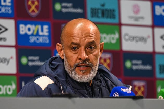 West Ham United v Arsenal - Premier League Nuno Espirito Santo, manager of West Ham United, speaks with the press after the Premier League match between West Ham United and Arsenal at the London Stadium in Stratford, United Kingdom, on May 10, 2026. Stratford Greater London United Kingdom  Copyright: xMIxNewsx originalFilename:fletcher-westhamu260510_npDrc.jpg