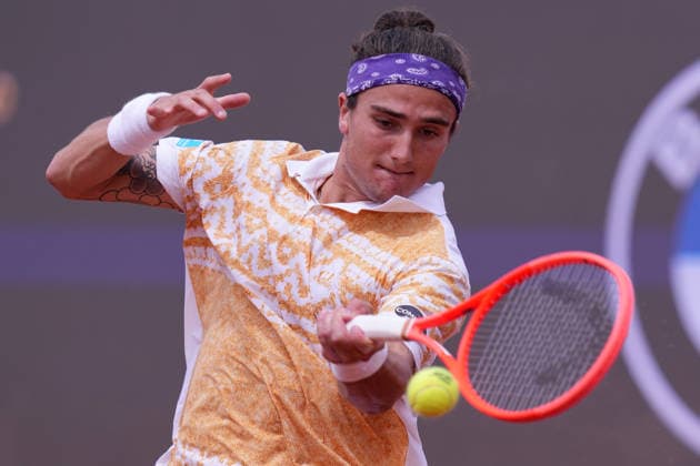 Mattia Bellucci (ITA) during the match between Mattia Bellucci (ITA) vs Martin Landaluce (ESP) at the Italian Open in Rome, Monday, May 11, 2026. (Alfredo Falcone LaPresse)  Copyright: xAlfredoxFalcone LaPressex