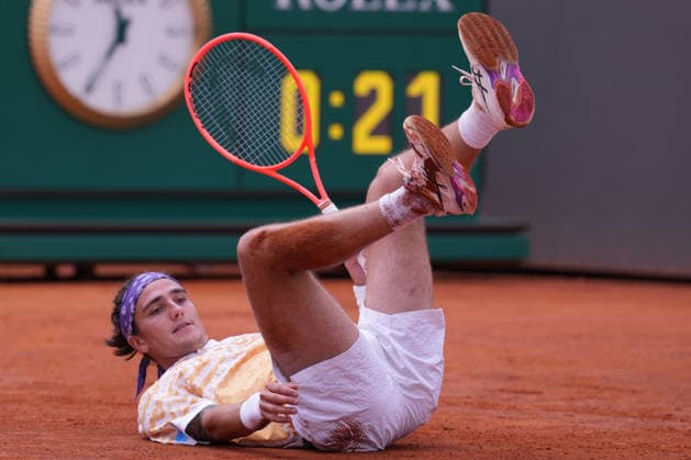 Mattia Bellucci (ITA) during the match between Mattia Bellucci (ITA) vs Martin Landaluce (ESP) at the Italian Open in Rome, Monday, May 11, 2026. (Alfredo Falcone LaPresse)  Copyright: xAlfredoxFalcone LaPressex