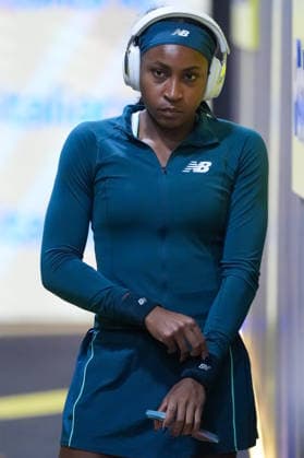 Coco Gauff of United States prepares for her match against Iva Jovic of United States at the Internazionali BNL d Italia 2026 tennis tournament at Foro Italico in Rome (Italy) on May, 11, 2026. AntoniettaxBaldassarre