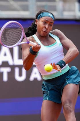 Coco Gauff of United States during the match against Iva Jovic of United States at the Internazionali BNL d Italia 2026 tennis tournament at Foro Italico in Rome (Italy) on May, 11, 2026. AntoniettaxBaldassarre