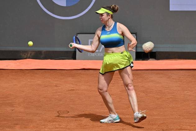 IPA84566482 - Linda Noskova CZE in action during men s singles match at the Internazionali BNL d Italia at Foro Italico in Rome. during the match of Italian Open Tennis, Day 8 at the Foro Italico on May 11, 2026 in Rome, Italy. during Internazionali BNL d Italia, International Tennis match in Rome, Italy, May 11 2026  Copyright: xRobertoxRamaccia IPAxSportx xx 84566482