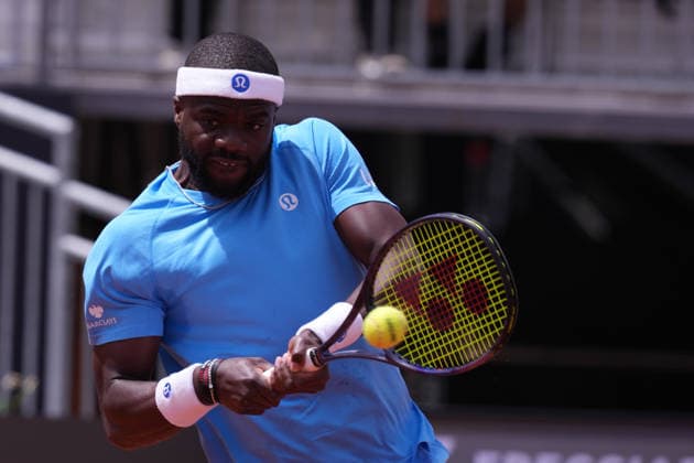 Frances Tiafoe (USA) during the match between Frances Tiafoe (USA) vs Andrea Pellegrino (ITA) at the Italian Open in Rome, Monday, May 11, 2026. (Alfredo Falcone LaPresse)  Copyright: xAlfredoxFalcone LaPressex