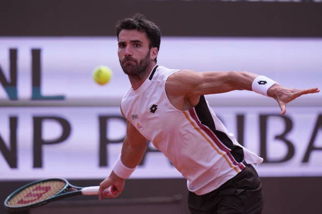 Andrea Pellegrino (ITA) during the match between Frances Tiafoe (USA) vs Andrea Pellegrino (ITA) at the Italian Open in Rome, Monday, May 11, 2026. (Alfredo Falcone LaPresse)  Copyright: xAlfredoxFalcone LaPressex
