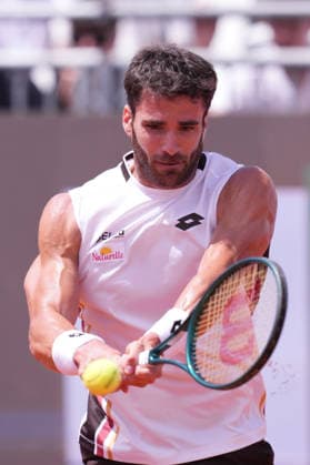 Andrea Pellegrino (ITA) during the match between Frances Tiafoe (USA) vs Andrea Pellegrino (ITA) at the Italian Open in Rome, Monday, May 11, 2026. (Alfredo Falcone LaPresse)  Copyright: xAlfredoxFalcone LaPressex