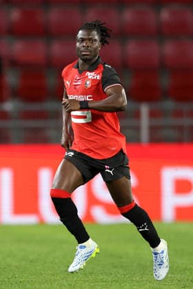 ALIDU SEIDU, Rennes, Ligue 1, 2025-26, Stade Rennais vs Angers 2-1, 11-04-2026, Azione, Action, Single shot LIGUE 1 2025-26 RENNES-ANGERS 2-1