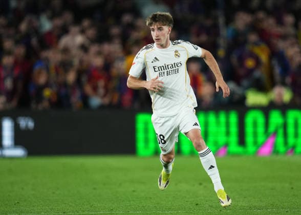 ESP: FC Barcelona, Barca - Real Madrid. La Liga EA Sports. Date 35 Cesar Palacios of Real Madrid CF during the La Liga EA Sports match between FC Barcelona and Real Madrid played at Spotify Camp Nou Stadium on 10 May 2026 in Barcelona, Spain. kpng Copyright: xBaguxBlancox xPRESSINPHOTOx PS_260510_BAR_RMA_2526_1445