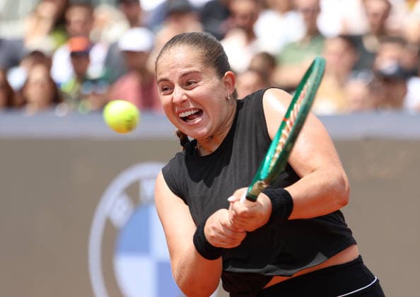 May 11, 2026, Rome, Lazio, Italy: JELENA OSTAPENKO of Latvia during the match against A. Kalinskaya in the fourth round of tennis tournament WTA, Tennis Damen 1000 Internazionali BNL DÃ¢â‚¬â ¢Italia, Rome, Italy. Ostapenko won 6:1, 6:2. Rome Italy - ZUMAc278 20260511_zsp_c278_077 Copyright: xMarcinxCholewinskix