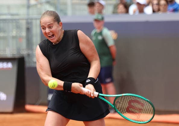 May 11, 2026, Rome, Lazio, Italy: JELENA OSTAPENKO of Latvia during the match against A. Kalinskaya in the fourth round of tennis tournament WTA, Tennis Damen 1000 Internazionali BNL DÃ¢â‚¬â ¢Italia, Rome, Italy. Ostapenko won 6:1, 6:2. Rome Italy - ZUMAc278 20260511_zsp_c278_092 Copyright: xMarcinxCholewinskix