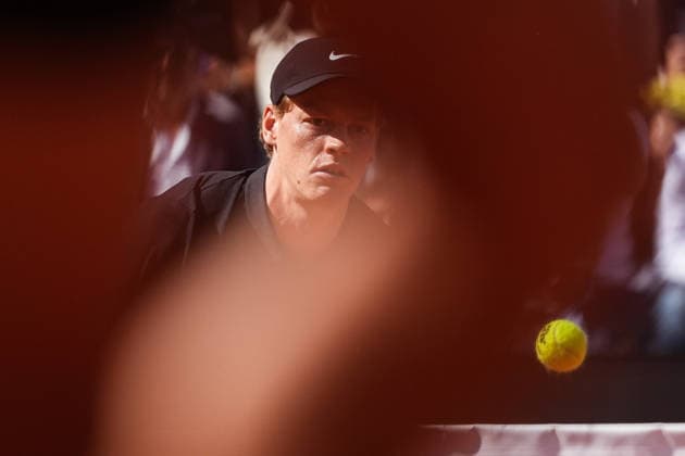 Jannik Sinner of Italy during the match against Alexei Popyrin of Australia at the Internazionali BNL d Italia 2026 tennis tournament at Foro Italico in Rome (Italy) on May, 11, 2026. AntoniettaxBaldassarre