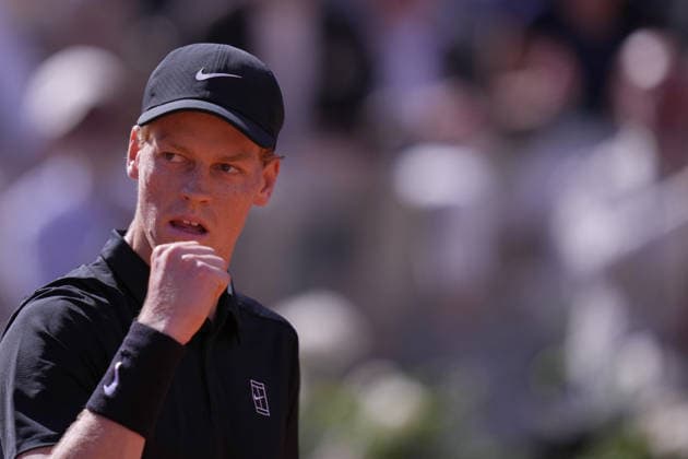 Jannik Sinner (ITA) during the match between Jannik Sinner (ITA) vs Alexei Papyrin (AUS) at the Italian Open in Rome, Monday, May 11, 2026. (Alfredo Falcone LaPresse)  Copyright: xAlfredoxFalcone LaPressex