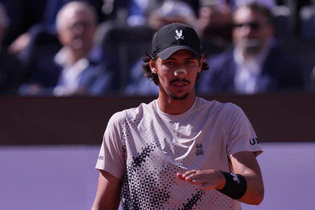 Alexei Papyrin (AUS) during the match between Jannik Sinner (ITA) vs Alexei Papyrin (AUS) at the Italian Open in Rome, Monday, May 11, 2026. (Alfredo Falcone LaPresse)  Copyright: xAlfredoxFalcone LaPressex