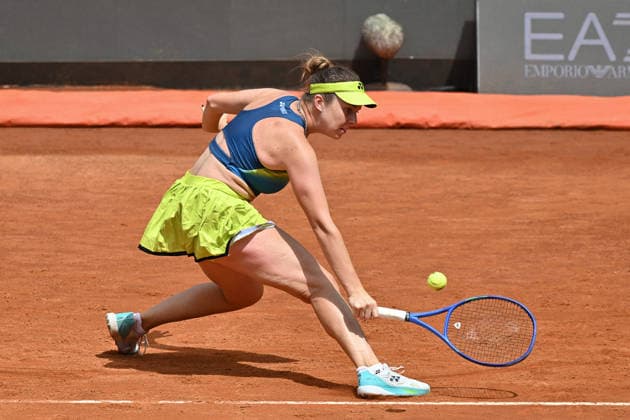 11th May 2026, Foro Italico, Rome, Italy; Italian Open Tennis, Day 8; Linda Noskova CZE in action during men s singles match AllShotLive
