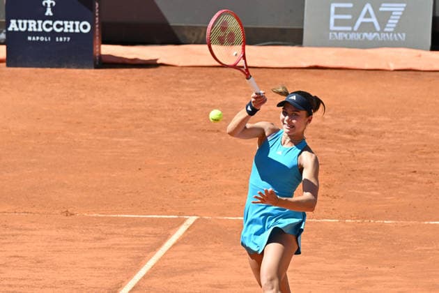 11th May 2026, Foro Italico, Rome, Italy; Italian Open Tennis, Day 8; Iva Jovic USA in action during men s singles match AllShotLive