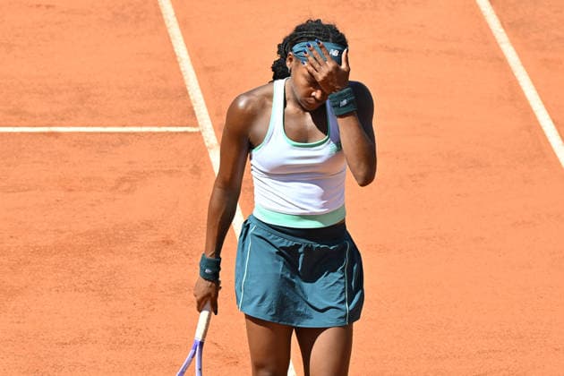 11th May 2026, Foro Italico, Rome, Italy; Italian Open Tennis, Day 8; Coco Gauff USA reacts during the match AllShotLive