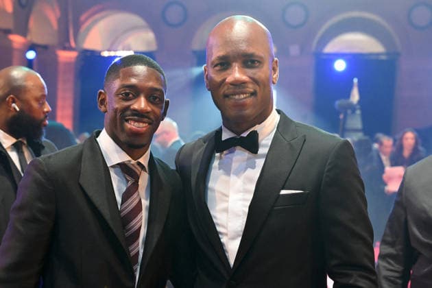 Trophee UNFP 2026 10 Ousmane DEMBELE (psg) - Didier DROGBA during the 2026 UNFP Trophy ceremony at Palais Brongniart on May 11, 2026 in Paris, France. Paris France  Copyright: xFEPx 776493480
