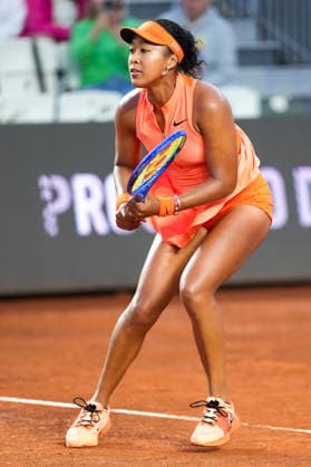 Naomi Osaka of Japan during the match against Iga Swiatek of Poland at the Internazionali BNL d Italia 2026 tennis tournament at Foro Italico in Rome (Italy) on May, 11, 2026. AntoniettaxBaldassarre